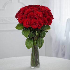 Bouquet '24 luxury tall red roses' — flower delivery in Atlanta, GA
